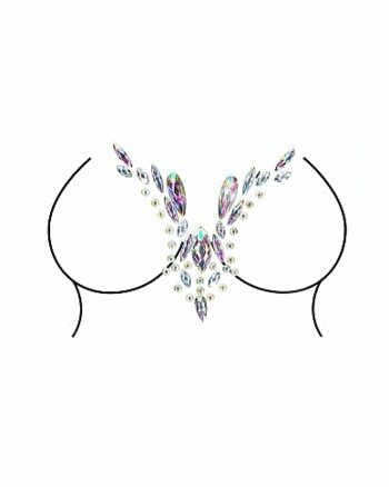 Le Desir - Dazzling Deep V Cleavage Bling Sticker