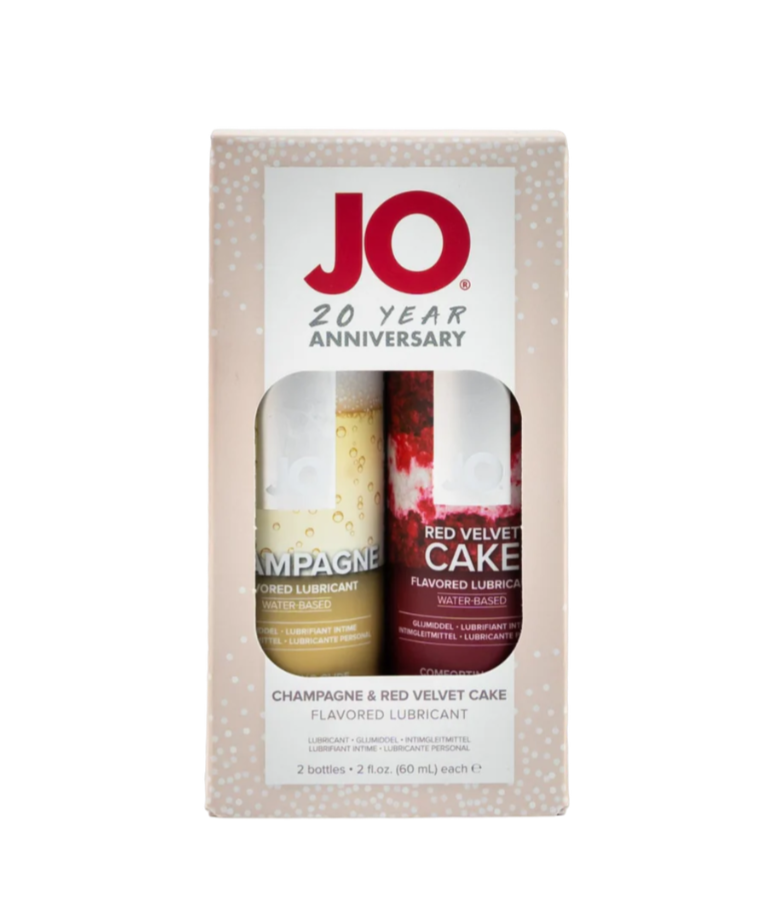JO Champagne + Red Velvet Cake Flavoured Lube Gift Set