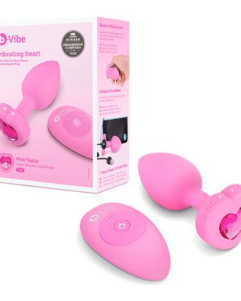 b-Vibe - Vibrating Heart Jewel Plug