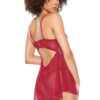 Ruby Shimmer Babydoll & Thong Set