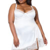 Sensual Satin Side Slit Chemise