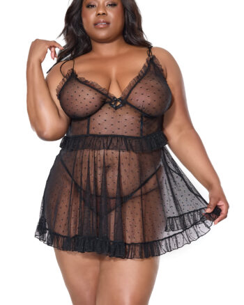 Sweet Spot Bardot Babydoll Set