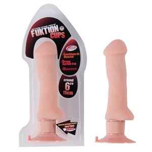 Fuktion Cups - 6" Vibrating Dildo