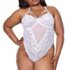 Elegant Floral Lace Teddy
