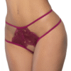 Open Back Crotchless Lace Panty