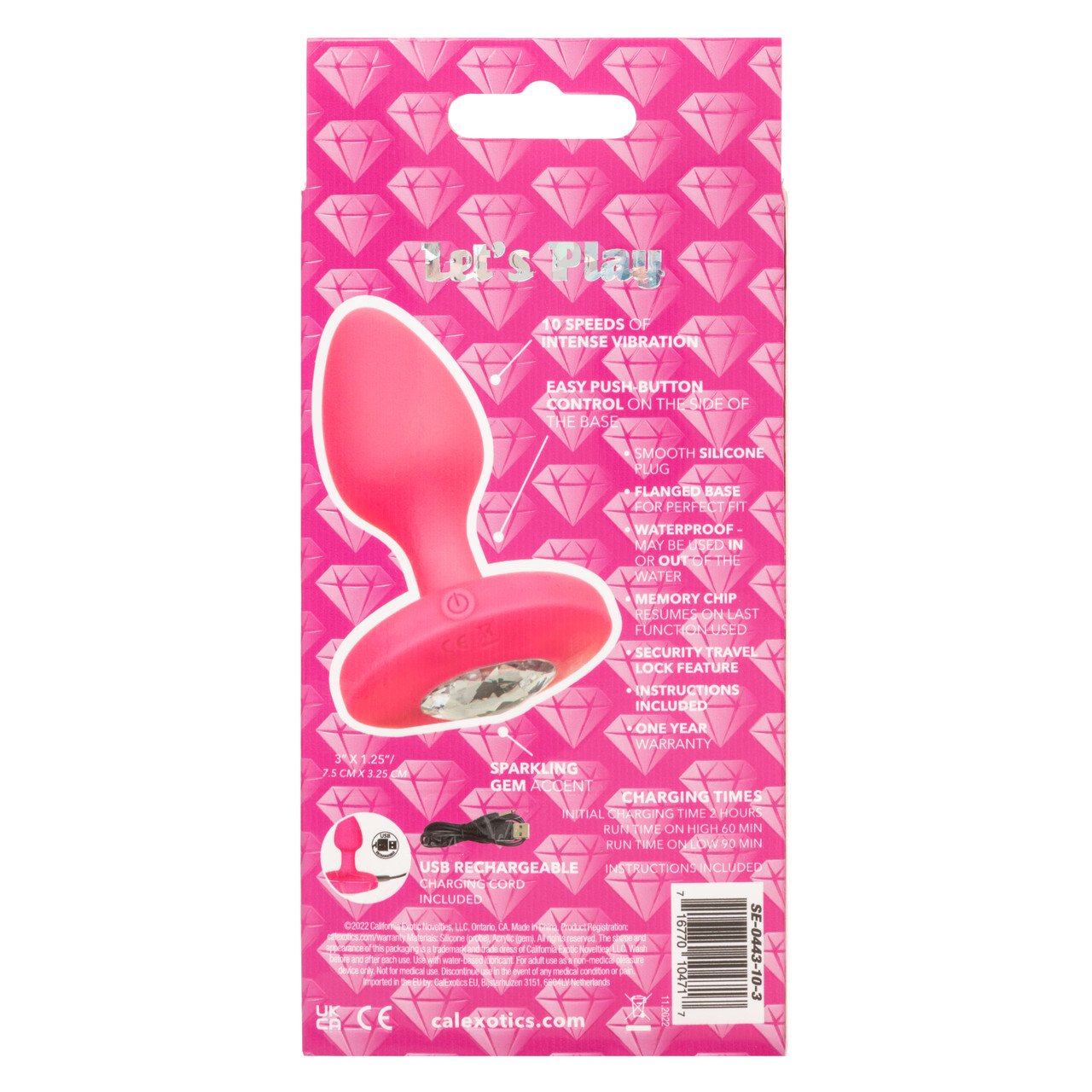 Cheeky Gems - Medium Rechargeable Vibrating Probe
