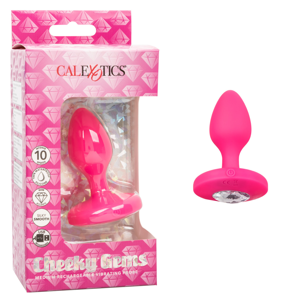 Cheeky Gems - Medium Rechargeable Vibrating Probe