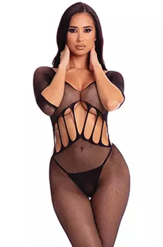 Pink Lipstick - Amplify Bodystocking