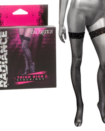 Radiance - Sparkle Fishnet Thigh High Stockings